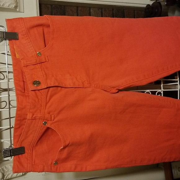 Tory Burch tangerine denim jeans size 26 - Picture 2 of 8